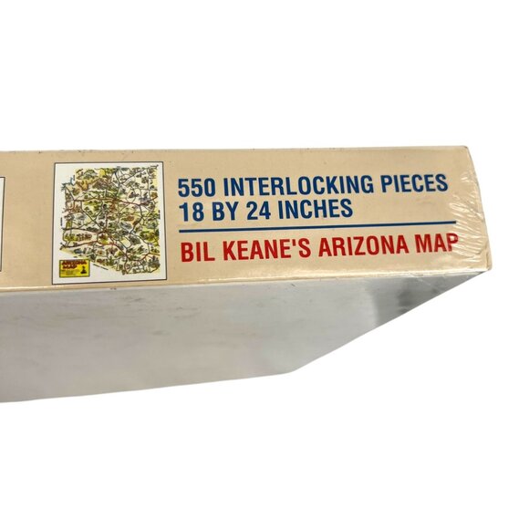 Arizona Highways Jigsaw Puzzle Bil Keane Map 550 Pieces 18x24 Inches 1991 NIB - Picture 5 of 13
